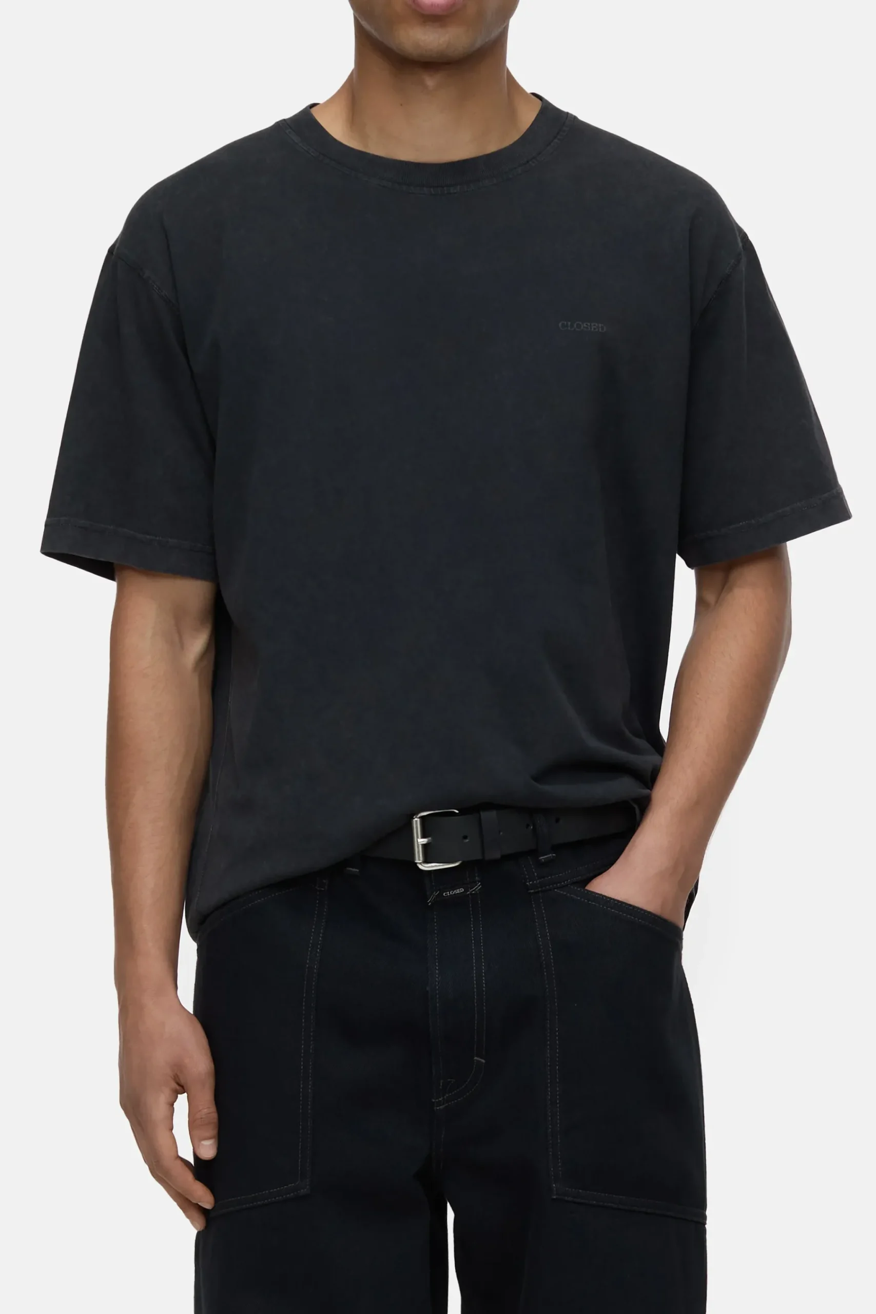 Closed T-shirts*T-Shirt aus Bio-Baumwolle Black