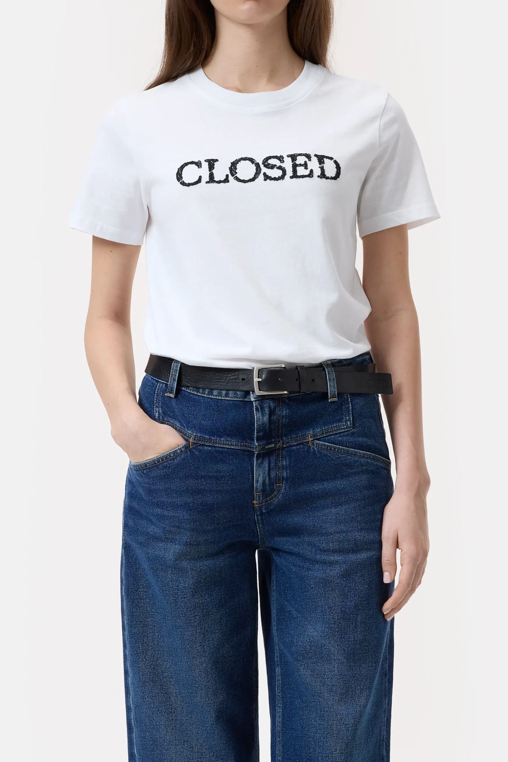Closed T-shirts*T-Shirt aus Bio-Baumwolle White
