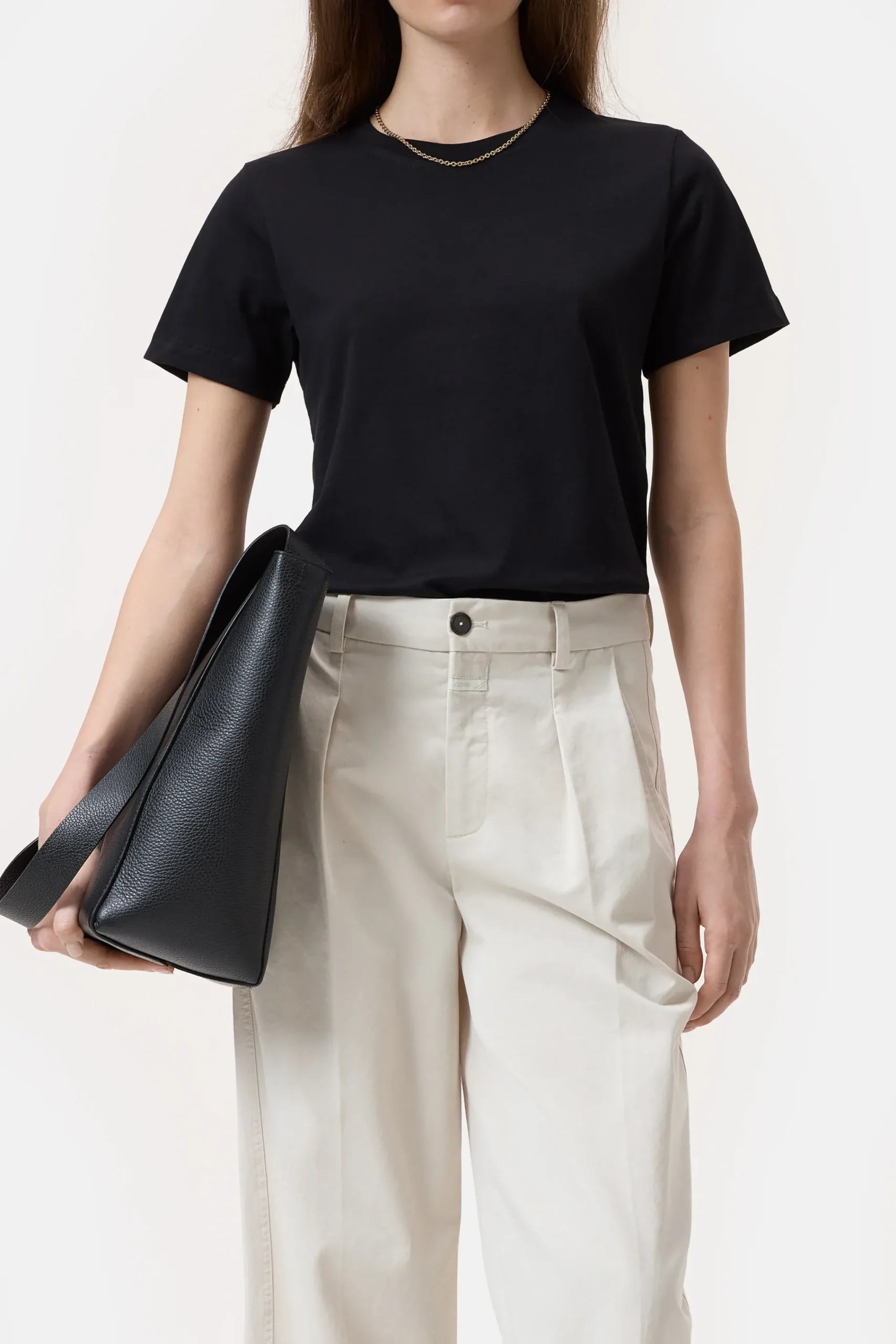 Closed T-shirts*T-Shirt aus Bio-Baumwolle Black