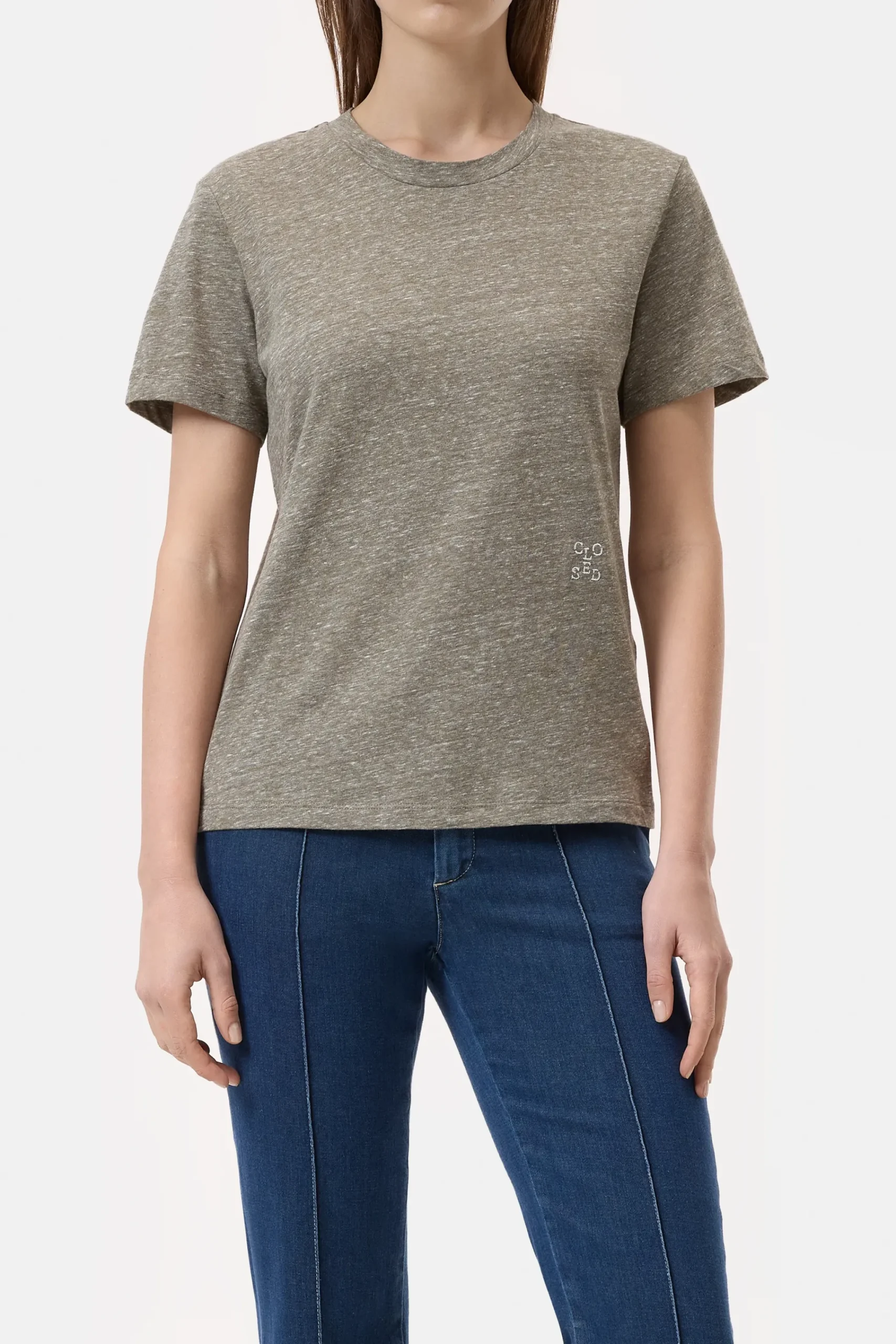 Closed T-shirts*T-Shirt mit Logo Fadedgreen