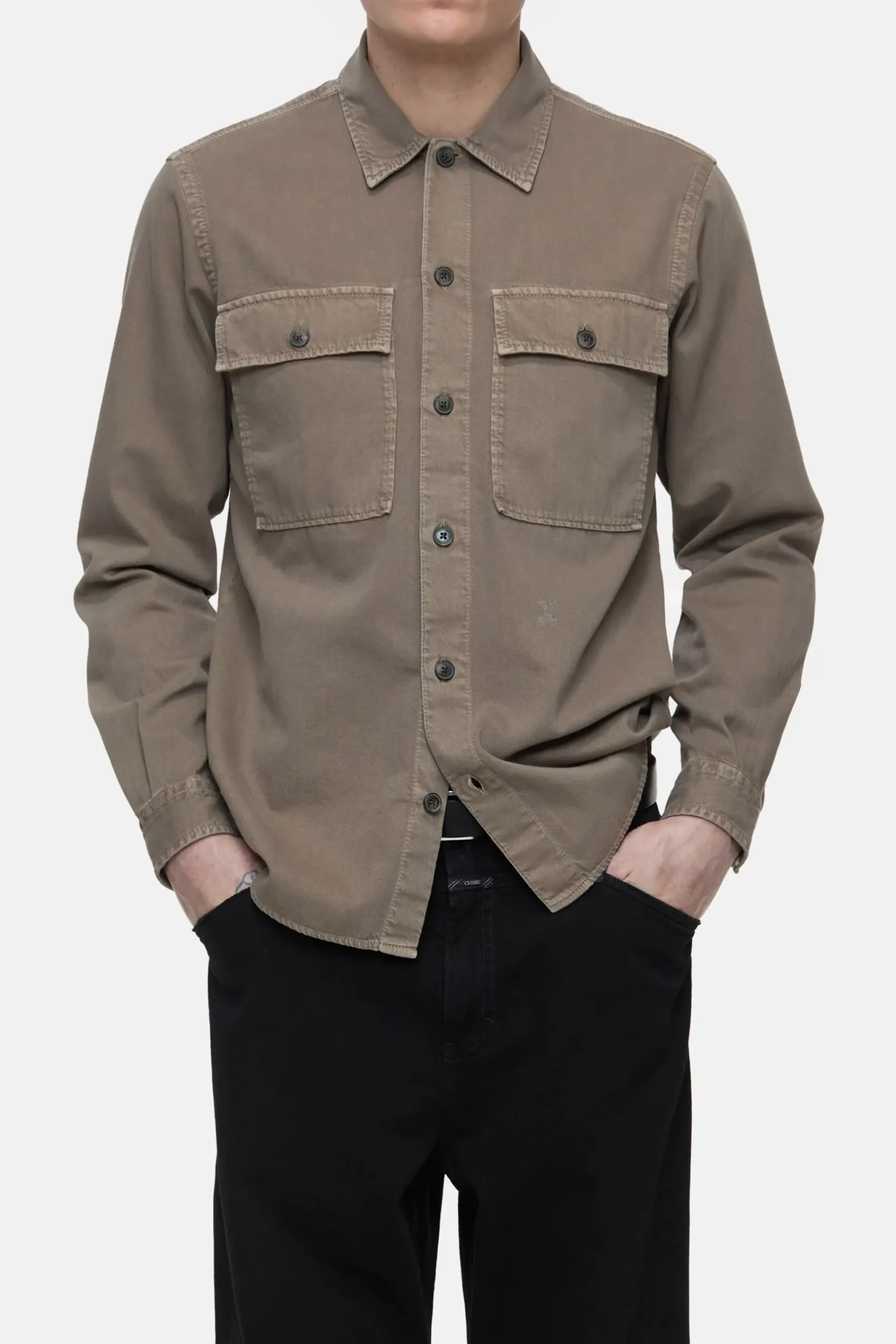 Closed Hemden*Utility-Hemd aus Baumwolle Naturallinen