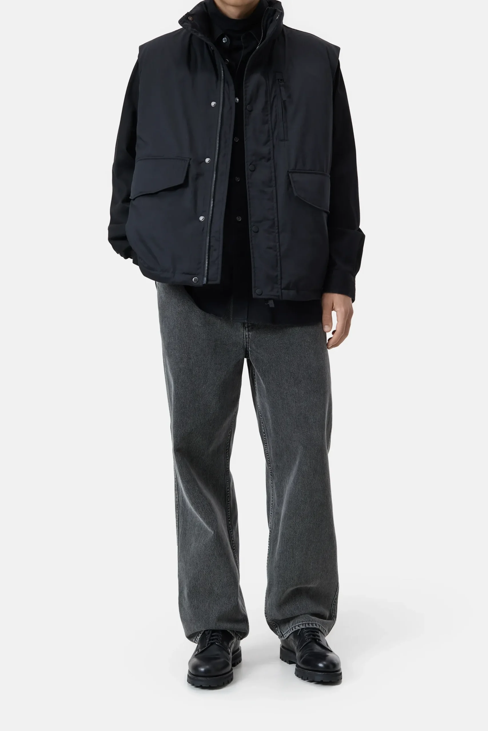 Closed Jacken & Mäntel*Wattierte Weste aus Nylon Black