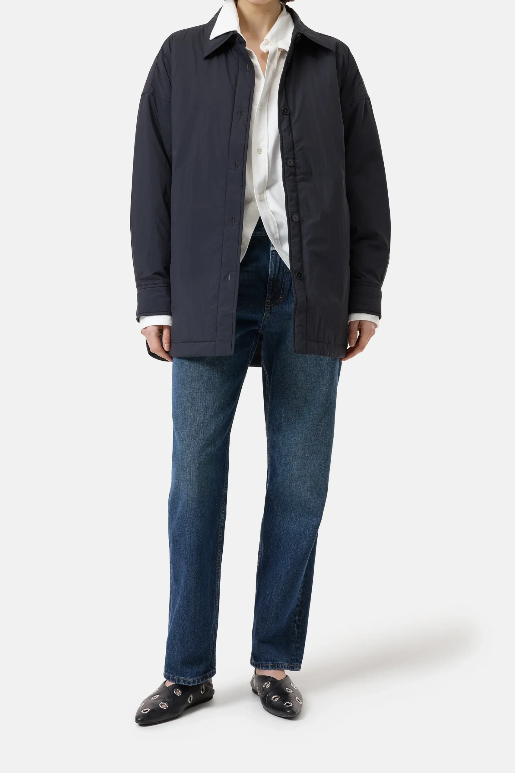 Closed Jacken & Mäntel*Wattiertes Overshirt Black