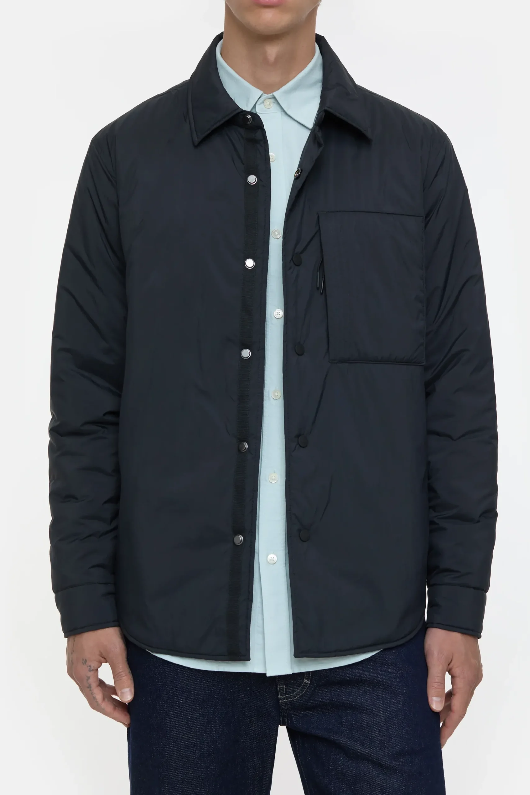Closed Jacken & Mäntel*Wattiertes Overshirt Black