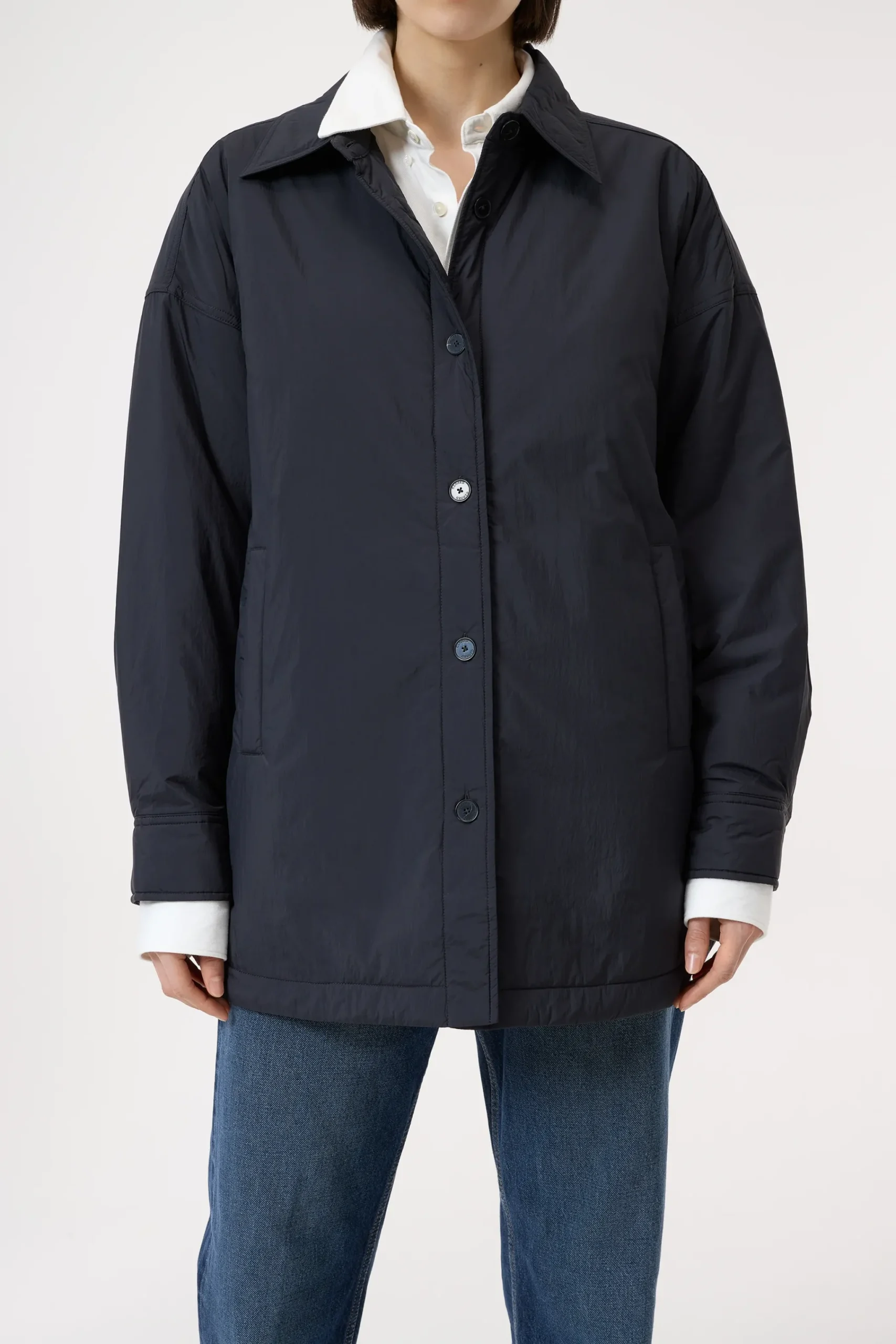 Closed Jacken & Mäntel*Wattiertes Overshirt Black