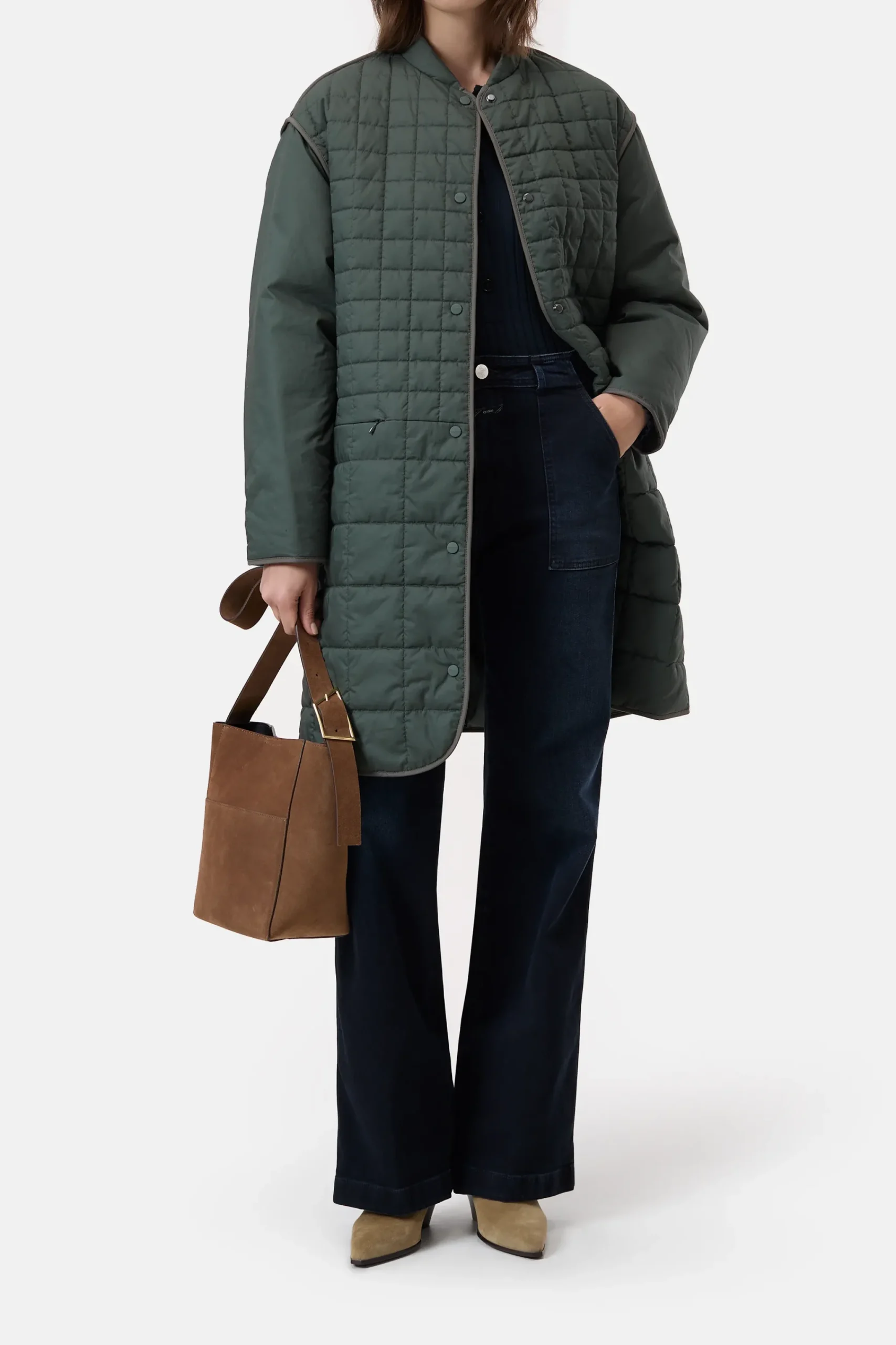 Closed Jacken & Mäntel*Wendbarer Steppmantel aus Baumwolle Pinigreen