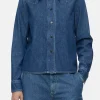 Closed Shirts & Blusen*Westernshirt aus Denim Midblue