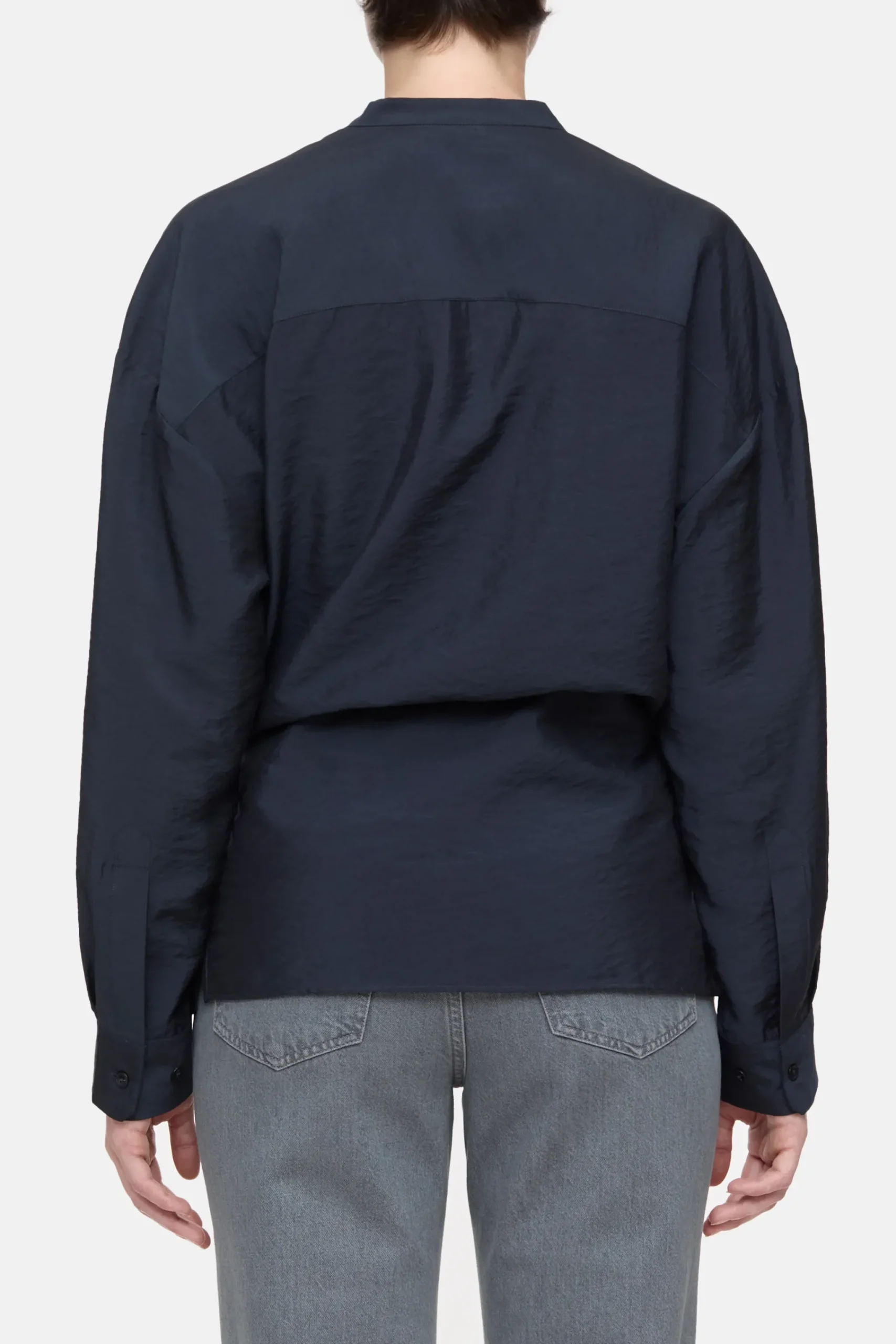 Closed Shirts & Blusen*Wickelbluse aus Modal-Mix Black