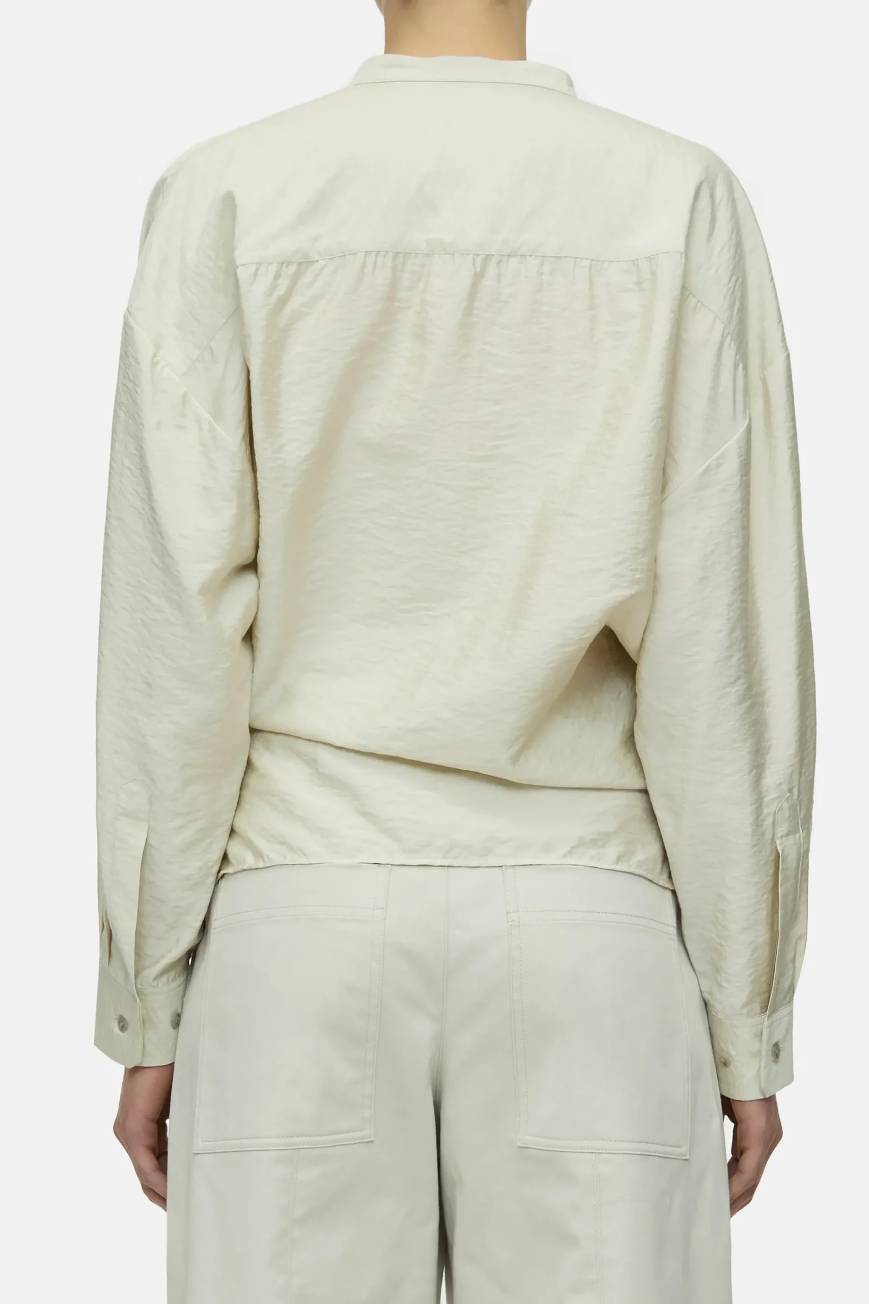 Closed Shirts & Blusen*Wickelbluse aus Modal-Mix Sabbiabeige