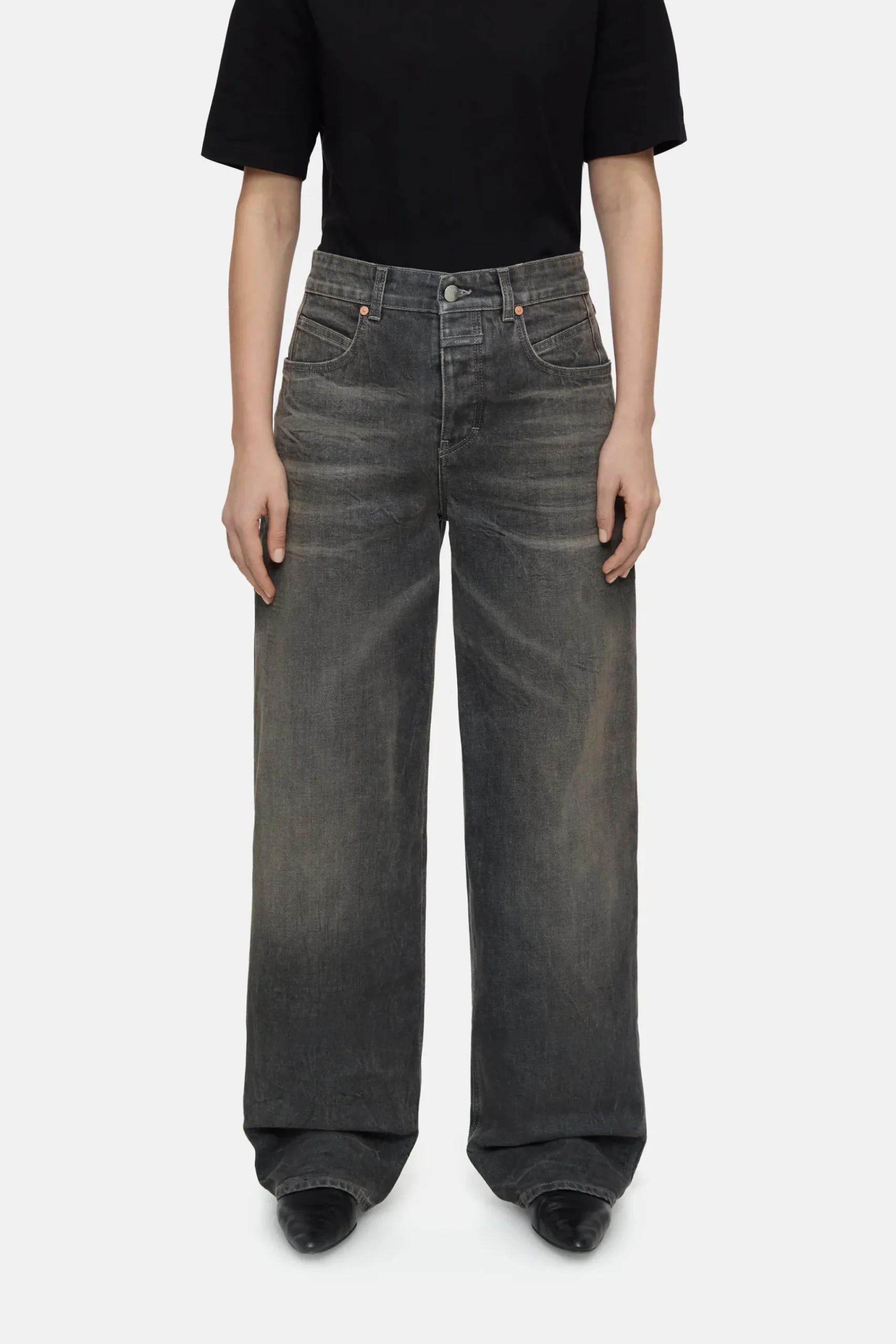 Closed Jeans | Wide Fit*Wide Jeans - Style Name Nikka Darkgrey
